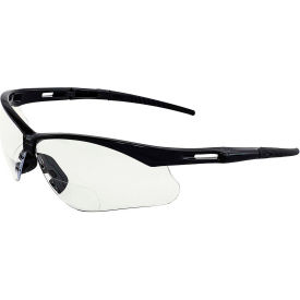 Erb Industries Inc 17600 ERB® Octane Safety Glasses, Black Frame, Clear 1.0+ Lens,17600 image.