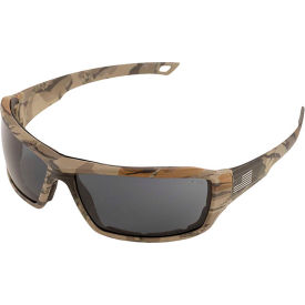 Erb Industries Inc 18042 ERB® Live Free Safety Gllasses Camo Frame, Aussie Gray Lens, Retail Ready,18042 image.