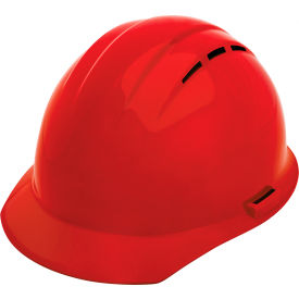 Erb Industries Inc 19254 ERB® Americana Cap Vented with Accessory Slots and 4-Point Slide-Lock Suspension, Red image.