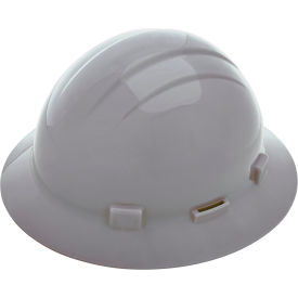 Erb Industries Inc 19297 ERB® Americana Full Brim with Accessory Slots and 4-Point Slide-Lock Suspension, Gray image.