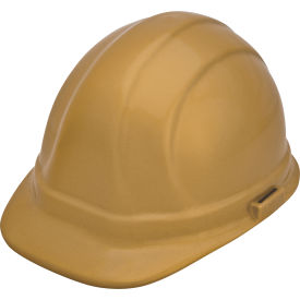 Erb Industries Inc 19300 ERB® Omega II Cap with Accessory Slots and 6-Point Slide-Lock Suspension, Gold image.