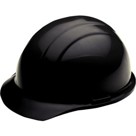 Erb Industries Inc 19371 ERB® Americana Cap with Accessory Slots and 4-Point Mega Ratchet Suspension, Black image.