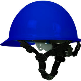 Erb Industries Inc 19786 ERB® Americana Cap with Accessory Slots, 4-Point Mega Ratchet & 4-Point Chin Strap, Blue image.