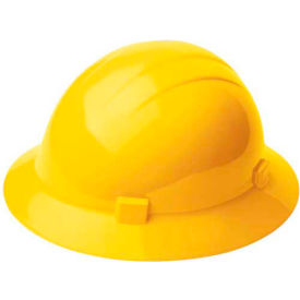 Erb Industries Inc 20005 ERB™ 20005, Americana 360 Hard Hat, 4-Point Ratchet Suspension Yellow image.