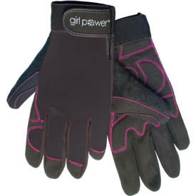 Erb Industries Inc 28861 ERB®  Womens Mechanics Gloves, Black, XS, 28861 image.