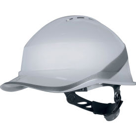 Delta Plus Diamond VI WIND Front Brim Safety Helmet Adjustable One-D Rotor Clamping System White