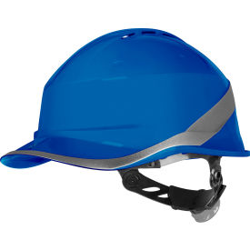 Delta Plus Diamond VI WIND Front Brim Safety Helmet Adjustable One-D Rotor Clamping System Blue