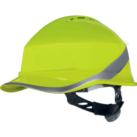 Delta Plus Diamond VI WIND Front Brim Safety Helmet Adjustable One-D Rotor Clamping System Yellow