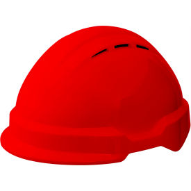 Delta Plus Americana® Climbing WIND Safety Helmet Type 1 4-Point Mega Ratchet Suspension Red