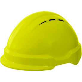 Delta Plus Americana Climbing WIND Safety Helmet Type 1 4-Point Ratchet Suspension Hi-Viz Yellow