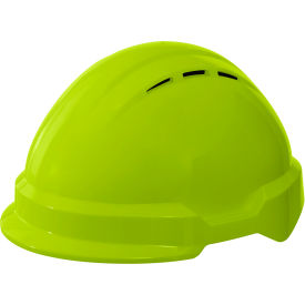 Delta Plus Americana Climbing WIND Safety Helmet Type 1 4-Point Ratchet Suspension Hi-Viz Lime