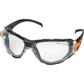 Delta Plus Go-Specs Full Frame Safety Glasses Clear AF/PC Lens Black/Orange 