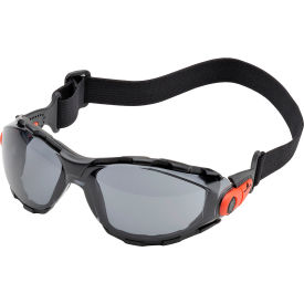 Delta Plus Go-Specs Full Frame Safety Glasses Gray AF/PC Lens w/ Elastic Fabric Strap 