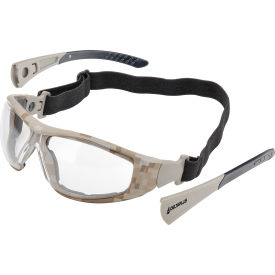 Delta Plus Go-Specs II Full Frame Safety Glasses Replaceable Clear AF/PC Lens Desert Camo 