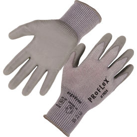 Ergodyne 10402 Ergodyne® Proflex 7024 Cut Resistant Gloves, Polyurethane Coated, ANSI A2, S, Gray, 1 Pair image.