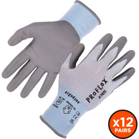 Ergodyne 10422 Ergodyne® Proflex 7024 Cut Resistant Gloves, Polyurethane Coated, ANSI A2, S, Blue, 12 Pairs image.