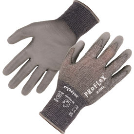 Ergodyne 10492 Ergodyne® Proflex 7044 Cut Resistant Gloves, Polyurethane Coated, ANSI A4, S, Gray, 1 Pair image.