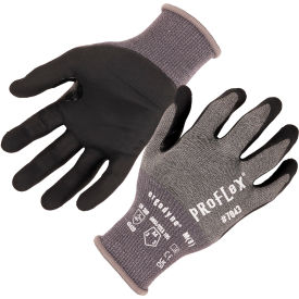 Ergodyne 10512 Ergodyne® ProFlex® 7043 Cut Resistant Gloves, Nitrile Coated, ANSI A4, S, Gray, 12 Pairs image.