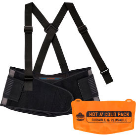 Ergodyne® ProFlex® 1675 Back Support Brace with Cooling/Warming Pack S Black