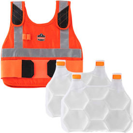 Ergodyne Chill-Its 6215HV Phase Change Cooling Vest FR Protection Orange L/XL