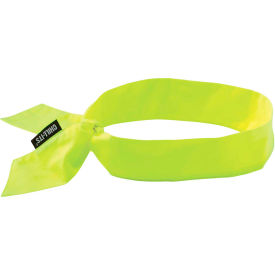 Ergodyne 12301 Ergodyne® Chill-Its® 6700 Evaporative Cooling Bandana - Tie, Lime image.