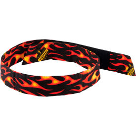 Ergodyne® Chill-Its® 6705 Evaporative Cooling Bandana Hook & Loop Flames