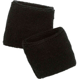 Ergodyne 12402 Ergodyne® Chill-Its® 6500 Wrist Sweatband, Black, One Size image.