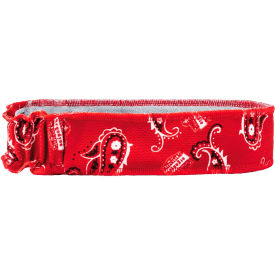 Ergodyne Chill-Its 6605 High-Performance Headband, Red Western, One Size - Pkg Qty 6