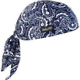 Ergodyne Chill-Its 6615 High-Performance Dew Rag, Navy Western, One Size - Pkg Qty 6 Ergodyne Chill-Its 6615 High-Performance Dew Rag, Navy Western, One Size - Pkg Qty 6