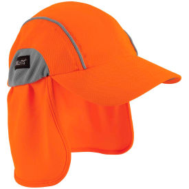 Ergodyne 12521 Ergodyne® Chill-Its® 6650 High Performance Hat W/ Neck Shade, Orange, One Size image.
