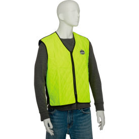 Ergodyne Chill-Its 6665 Evaporative Cooling Vest, Lime, 2XL