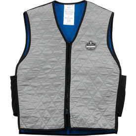 Ergodyne 12543 Ergodyne® Chill-Its® 6665 Evaporative Cooling Vest, Gray, Medium image.