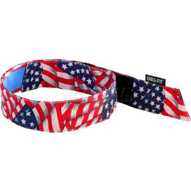 Ergodyne Chill-Its Evap. Cooling Bandana w/ Built-In Cooling Towel, Stars & Stripes, 12571 - Pkg Qty 6 Ergodyne Chill-Its Evap. Cooling Bandana w/ Built-In Cooling Towel, Stars & Stripes, 12571 - Pkg Qty 6