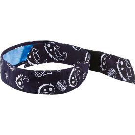 Ergodyne Chill-Its® Evap. Cooling Bandana w/ Built-In Cooling Towel Navy Western 12574
