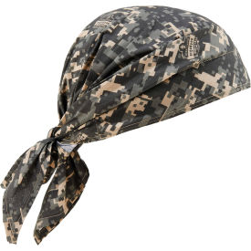 Ergodyne 12582 Ergodyne® Chill-Its® 6710CT Evap. Cooling Triangle Hat w/ Built-In Cooling Towel, Camo image.