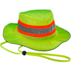 Ergodyne Chill-Its® Evap. Class Headwear Hi-Vis Ranger Hat w/Built-In Cooling Towel Lime L/XL