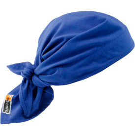 Ergodyne 12627 Ergodyne® Chill-Its® 6710FR Evaporative FR Cooling Triangle Hat, Blue image.