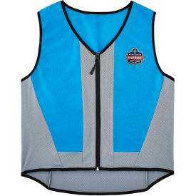 Ergodyne 12694 Ergodyne® 6667 Chill-Its® Wet Evaporative Cooling Vest, PVA, Blue, L image.