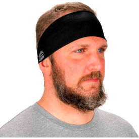 Ergodyne 12702 Ergodyne Chill-Its 6634 Cooling Headband, Performance Knit, Black image.