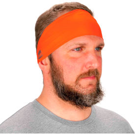 Ergodyne 12704 Ergodyne Chill-Its 6634 Cooling Headband, Performance Knit, Orange image.
