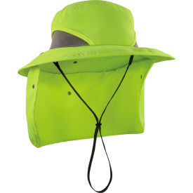 Ergodyne® Chill-Its® 8934 Ranger Hat with Neck Shade S/M Lime