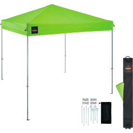 Ergodyne® Shax 6001 Lightweight Pop-Up Tent 10L x 10W x 10H Lime Pallet of 25 