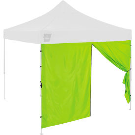 Pop-Up Tent Sidewall with Zippered Door, 9-1/2'L x 6-5/16'H, Lime view 2