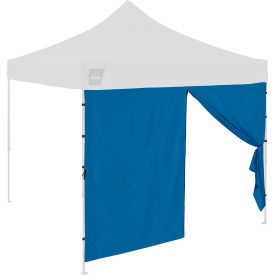 Pop-Up Tent Sidewall with Zippered Door, 9-1/2'L x 6-5/16'H, Blue view 2