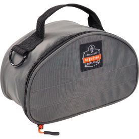 Ergodyne 13187 Ergodyne® Arsenal® Clamshell Half Respirator Bag, Zipper Closure, Gray image.