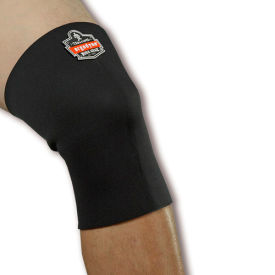 Ergodyne 16502 Ergodyne® 600 Single-Layer Neoprene Knee Sleeve, Black, Small image.