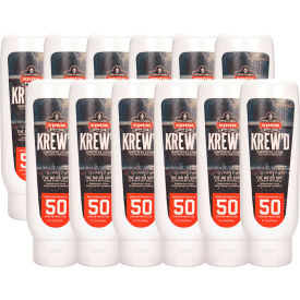 Ergodyne 6351 KREW'D SPF 50 Sunscreen Lotion, 8oz, 12-Pack