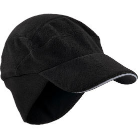 Ergodyne 16965 Ergodyne® N-Ferno® 6807 Winter Baseball Cap w/ Ear Flaps, Black image.