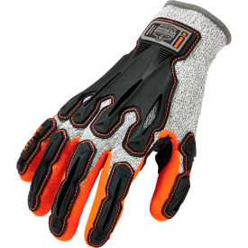 Ergodyne 17092 Ergodyne® ProFlex® 922CR Level 5 Cut Resistant Nitrile-Dipped DIR Gloves, Gray, S, 1 Pair image.