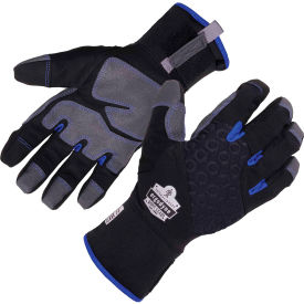 Ergodyne ProFlex 817 Thermal Winter Work Gloves w/ Reinforced Palms, S, Black
